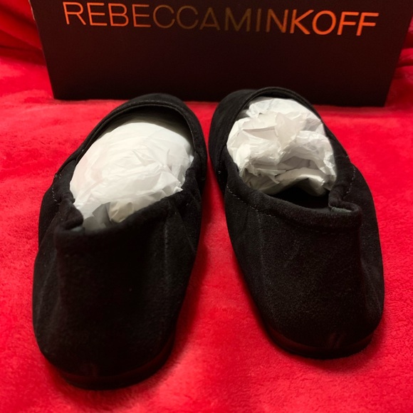 Rebecca Minkoff Romy Slip-On Flat Black Suede - Picture 9 of 12